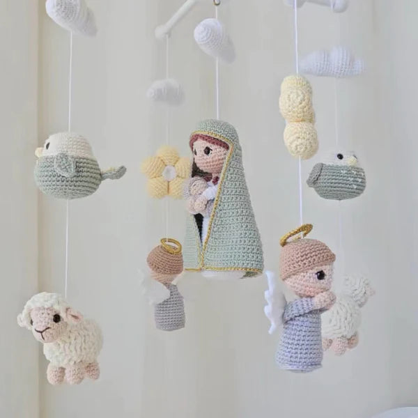 Móbile de Fé | Nossa Senhora e o Menino Jesus - 16 PEÇAS