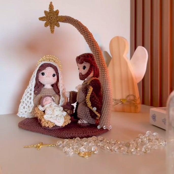 Sagrada Família com Base e Estrela Guia